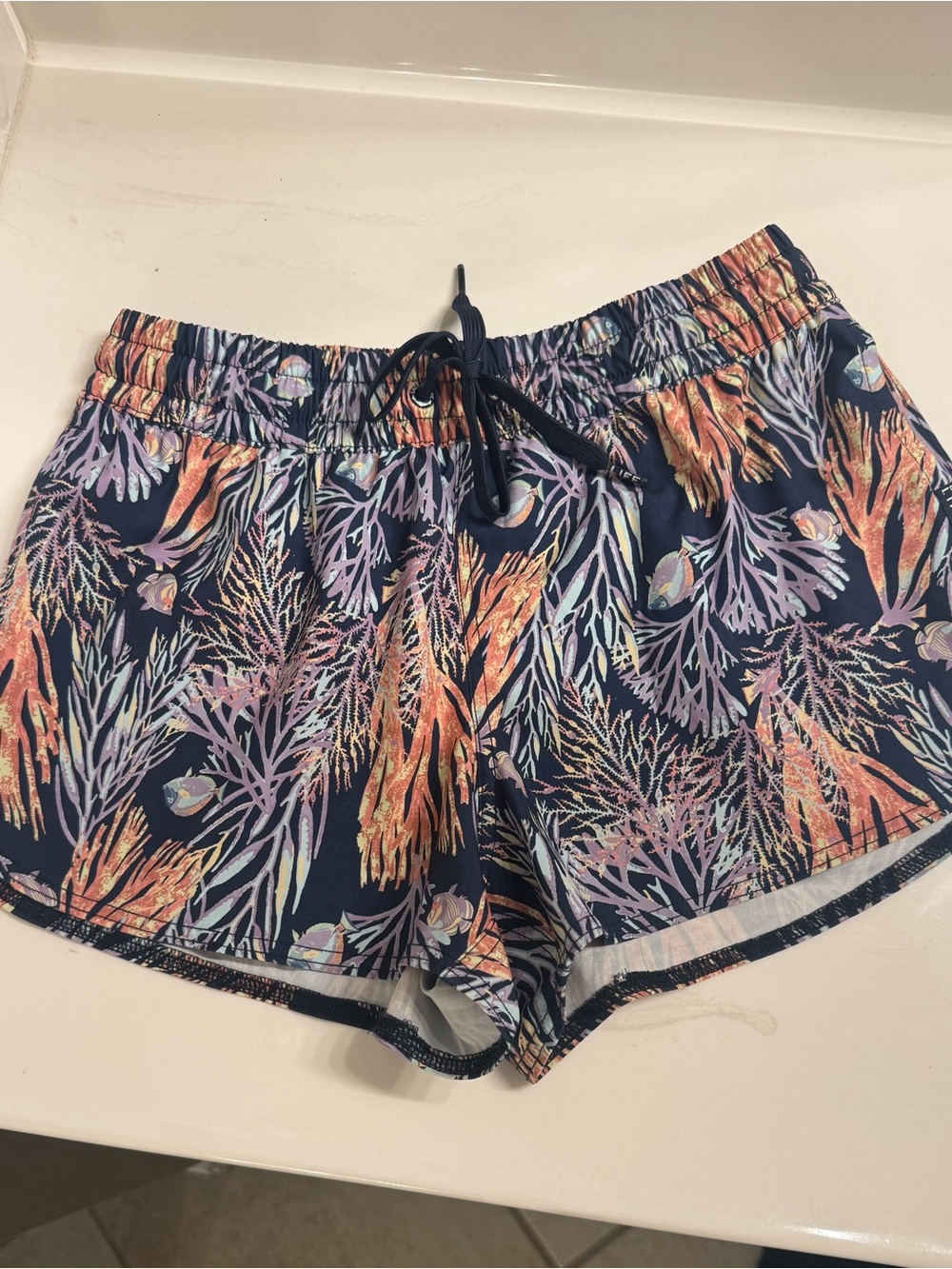 Navy Coral Salt Life Shorts